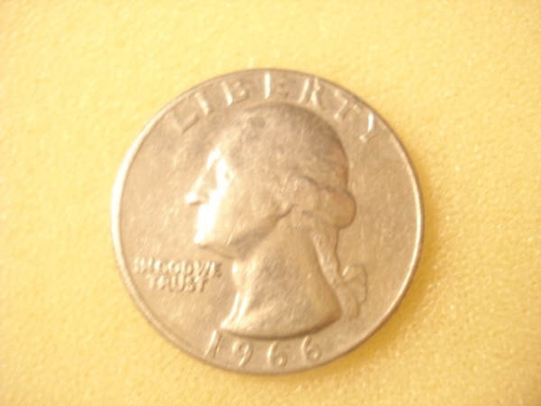 25 центов 1966 г.(квотер) без монетного двора США