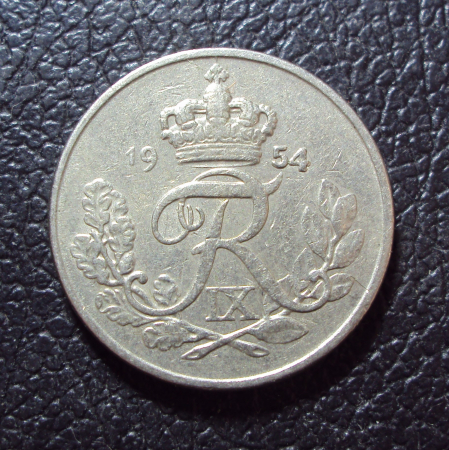 Дания 10 эре 1954 год.