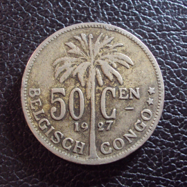 Бельгийское Конго 50 сантим 1927 год belgisch.