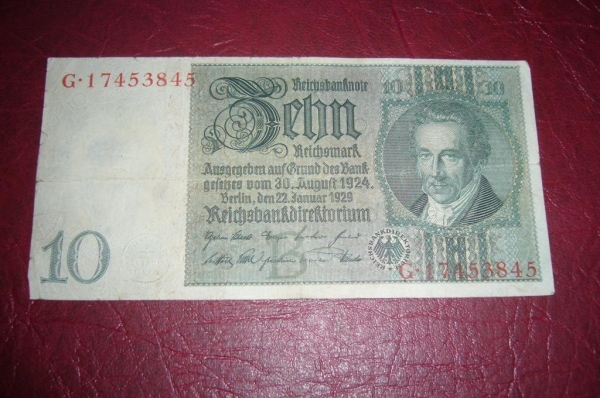 Германия.10 марок.1929 год.
