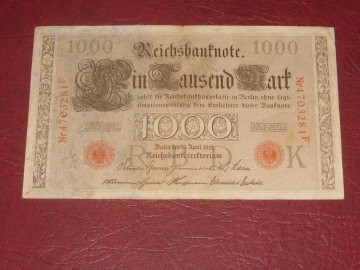 Германия.1000 марок.1910 год.