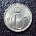 Бельгия 25 сантим 1974 год belgique.