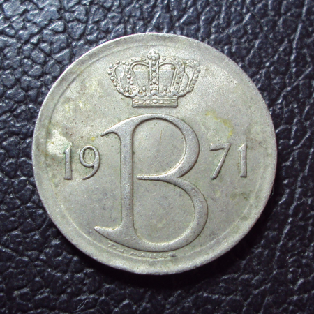 Бельгия 25 сантим 1971 год belgique.