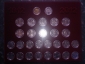 Набор "Бородино", военачальники и сражения, во флокированном планшете 28 монет в капсулах _224_ - вид 1
