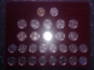 Набор "Бородино", военачальники и сражения, во флокированном планшете 28 монет в капсулах _224_ - вид 2