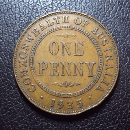 Австралия 1 пенни 1935 год.