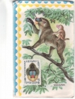 Календарик 1992 Фауна марка обезьяна