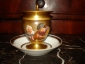 Старин.чайная параЖАНРОВАЯ МИНИАТЮРА в стиле ван ОСТАДЕ фарфор живопись БАТЕНИН без клейма 1820е СПб - вид 1