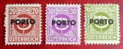 Австрия 1946 Почтовый горн PORTO Sc#J196, J198, J200