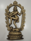 винтажная скульптура / панно танцующий бог Шива, религия, Индия
