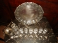 Старин.набор для ликера в серебре на серебряном подносе,серебро 800 стекло,гравировка МОЗЕР 19в - вид 3