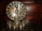 Старин.набор для ликера в серебре на серебряном подносе,серебро 800 стекло,гравировка МОЗЕР 19в - вид 8
