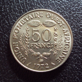 Западная Африка 50 франков 1972 год.