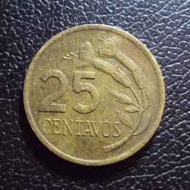 Перу 25 сентаво 1974 год.