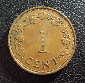 Мальта 1 цент 1972 год.