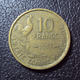 Франция 10 франков 1951 год.