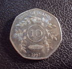 Уганда 10 шиллингов 1987 год.