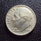 США 10 центов 1 дайм 1982 p год.