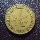 Германия 10 пфенниг 1968 d год.