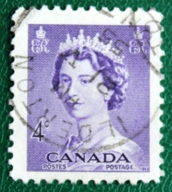 Канада 1953 королева Елизавета II Sc#328 Used
