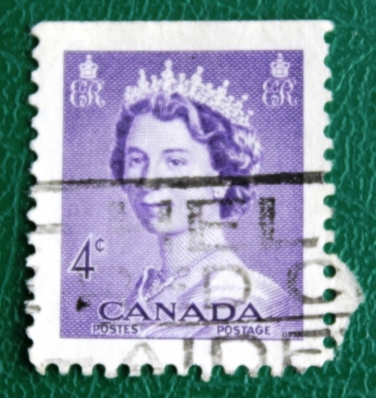 Канада 1953 королева Елизавета II Sc#328 Used