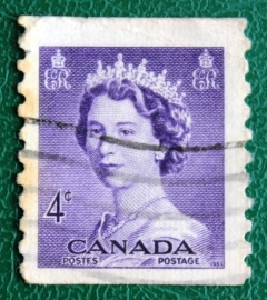Канада 1953 королева Елизавета II Sc#333 Used