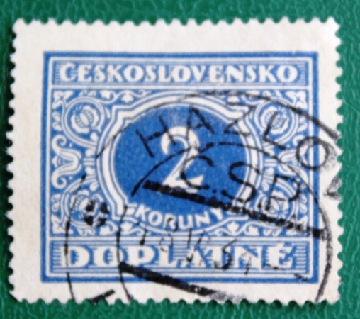 Чехословакия 1928 Доплатная Sc#J66 Used