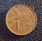 Тринидад и Тобаго 1 цент 1976 год.