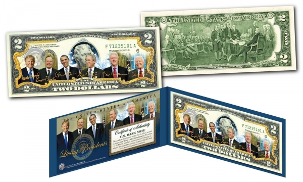 2 доллара США Живущие президенты,2017 г