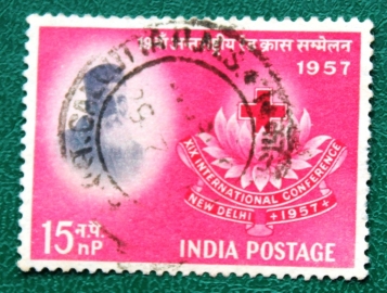 Индия 1957 Анри Дюнан Красный крест Sc#291 Used