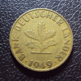 Германия 10 пфеннигов 1949 g год.