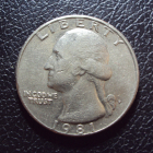 США 25 центов 1981 p год.