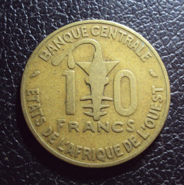 Западная Африка КФА 10 франков 1964 год.