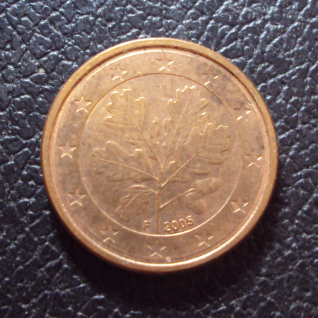 Германия 1 евроцент 2005 f год.