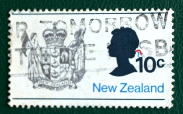 Новая Зеландия 1970 Герб Королева Sc#449 Used