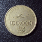 Турция 100000 лир 2000 год.