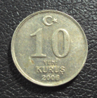 Турция 10 куруш 2006 год.
