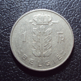 Бельгия 1 франк 1963 год belgie.