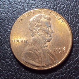 США 1 цент 1996 год.