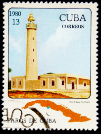 Куба 1980 год . Маяк "Jagua", Сьенфуэгос .