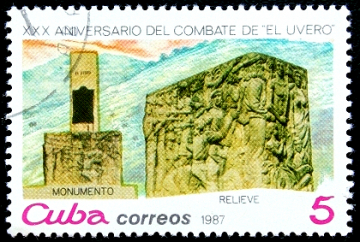Куба 1987 год . Памятник в Сьерра-Маэстра .