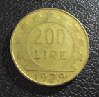 Италия 200 лир 1979 год.