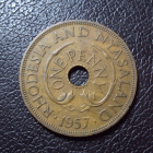 Родезия и Ньясаленд 1 пенни 1957 год.