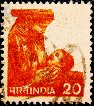 Индия 1981 год Мать и Дитя
