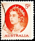 Австралия 1965 год Королева Елизавета II №1