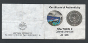 Сертификат 500 франков 2010 год Руанда черепаха.