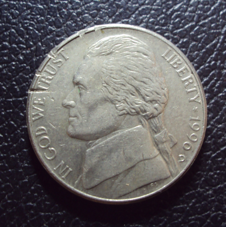 США 5 центов 1996 d год.