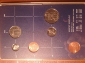 Набор из 5 монет и жетона Нидерландского монетного двора. Нидерланды. 1984 год _226_
