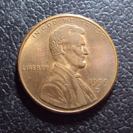 США 1 цент 1999 d год.