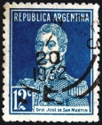 Аргентина 1931 год . 12 с . Хосе Франсиско де Сан-Мартин (1778-1850) . Каталог 4 €.